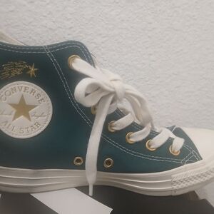 Converse Women's Teal High-Top Sneakers